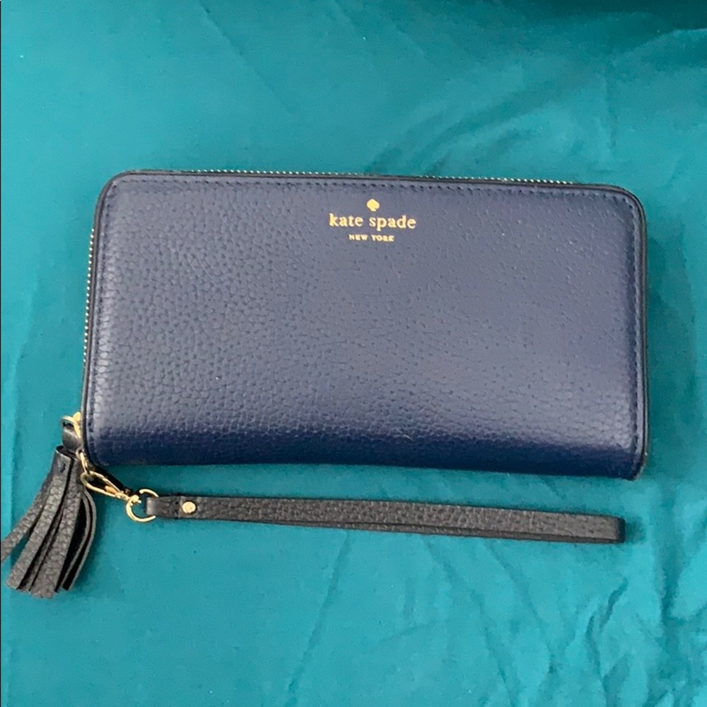 Kate Spade Wallet, Wristlet blue